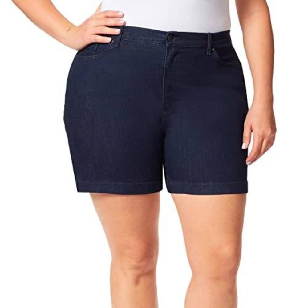 234. Gloria Vanderbilt High Rise Shorts Women's Amanda Shorts‎ denim size 16